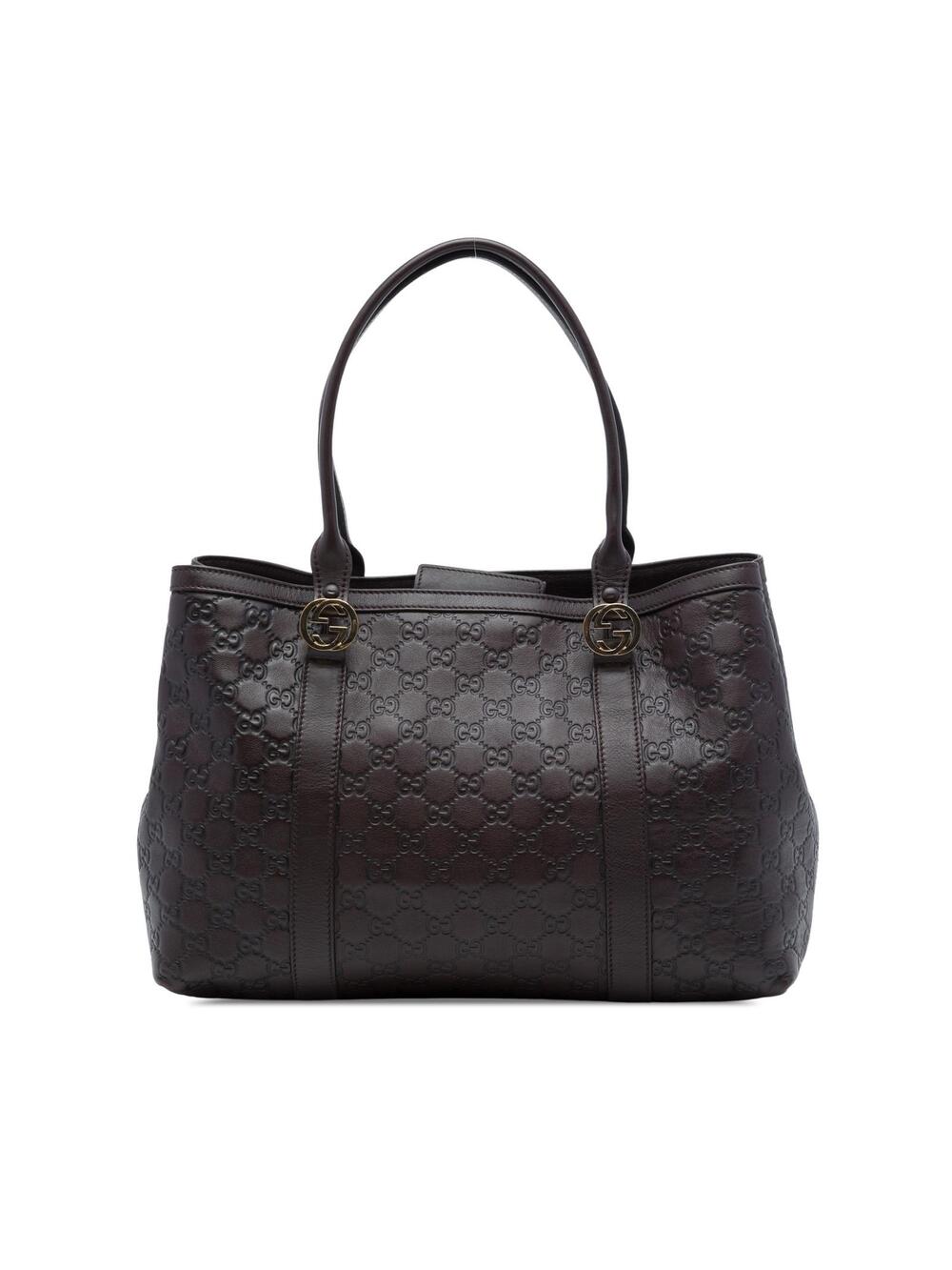 Gucci Ssima Miss Gg Tote Pre-Loved Plum #347887G58B